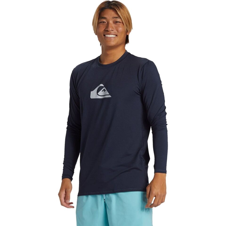 Quiksilver Everyday Surf Tee LS Erkek Rashguard Lacivert - M
