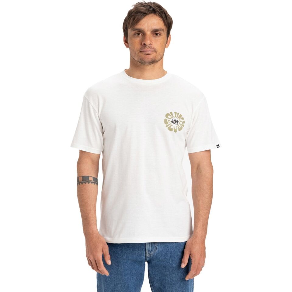 Quiksilver Evo Roads End Erkek T-Shirt Beyaz - XL