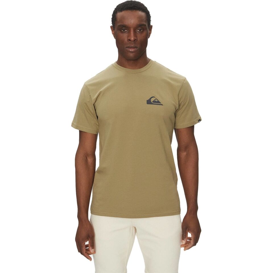 Quiksilver Ev Mini Logo Erkek T-Shirt Yeşil - L