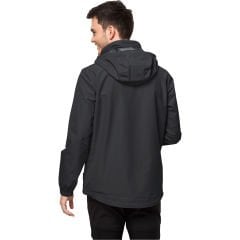 Jack Wolfskin Stormy Point 2L Erkek Yağmurluk Siyah - S