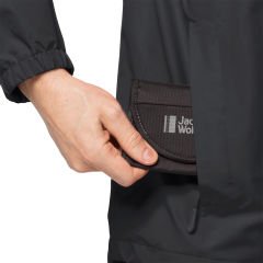 Jack Wolfskin Stormy Point 2L Erkek Yağmurluk Siyah - S