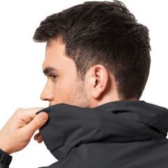 Jack Wolfskin Stormy Point 2L Erkek Yağmurluk Siyah - S