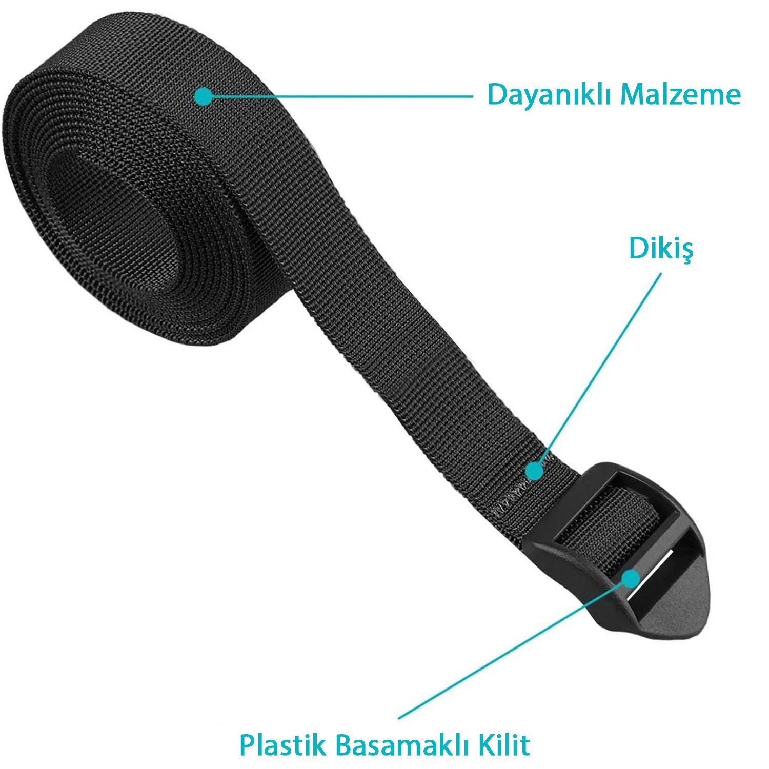Evolite Straps 1 Metre Sıkıştırma Perlonu - 2 Adet