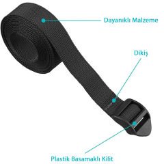 Evolite Straps 1 Metre Sıkıştırma Perlonu - 2 Adet