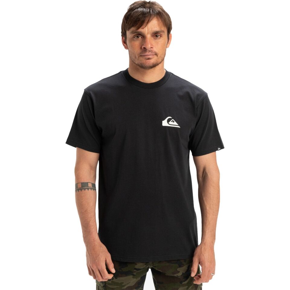 Quiksilver Ev Mini Logo Erkek T-Shirt Siyah - XL