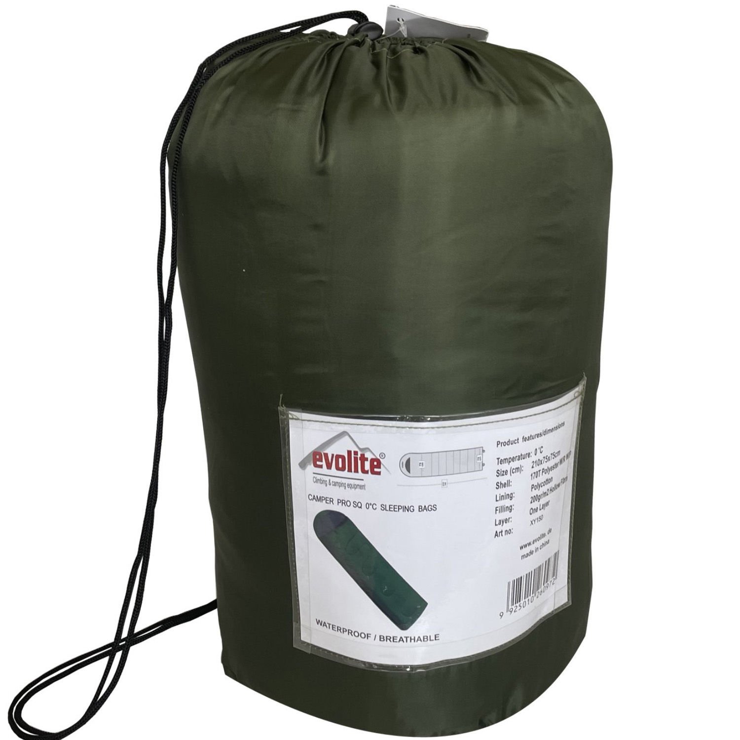 ﻿Evolite Camper Pro Kare Tipi 0ºC Uyku Tulumu