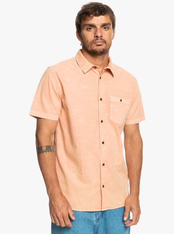 Quiksilver Bolam Erkek Gömlek Açık Kahverengi - XS