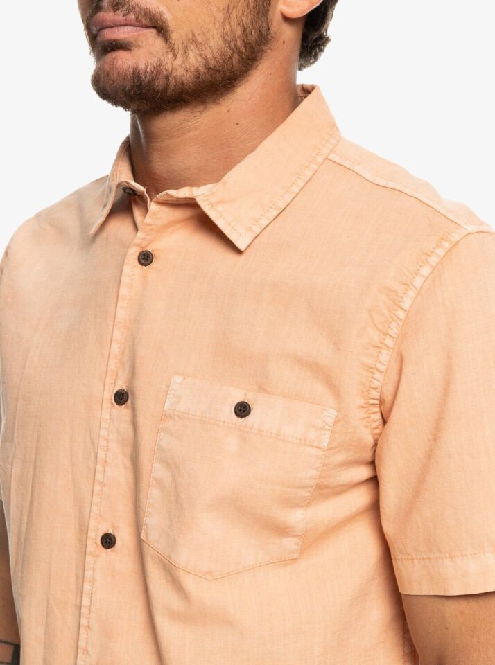 Quiksilver Bolam Erkek Gömlek Açık Kahverengi - XS