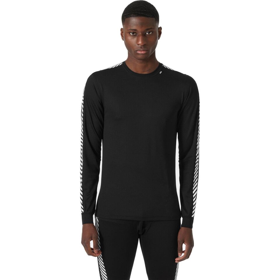 Helly Hansen Lifa Stripe Crew Erkek İçlik 2XL - Siyah