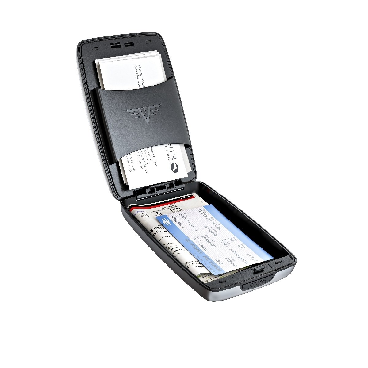 Tru Virtu Cash & Cards Deri Kaplı Alüminyum Cüzdan 14.10.4.0003