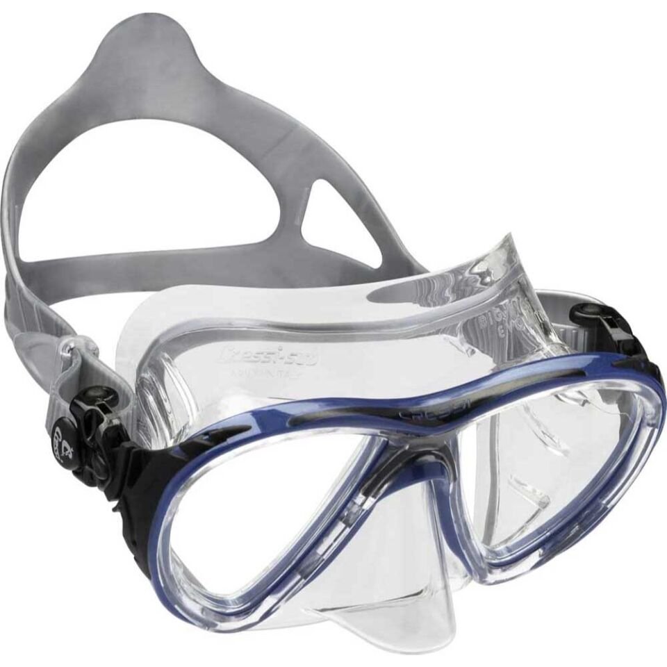 Cressi Big Eyes Evolution Crystal Dalış Maskesi CLEAR-BLUE-BLACK