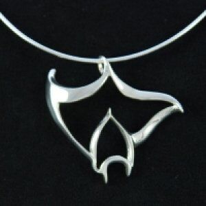 BIG BLUE Takı Kolye Ucu Seaplicity Gümüş MANTA