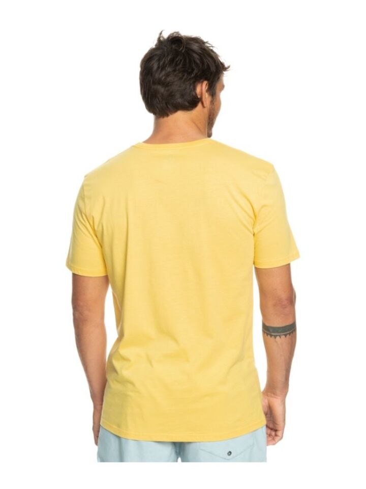 Quiksilver Qsrockinskull Erkek T-Shirt Sarı - M