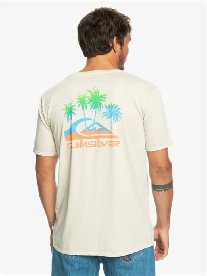 Quiksilver Pastime Paradise Erkek T-shirt KREM - M