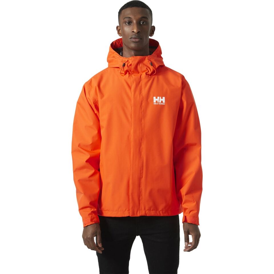 Helly Hansen Seven J Erkek Yağmurluk Turuncu - S