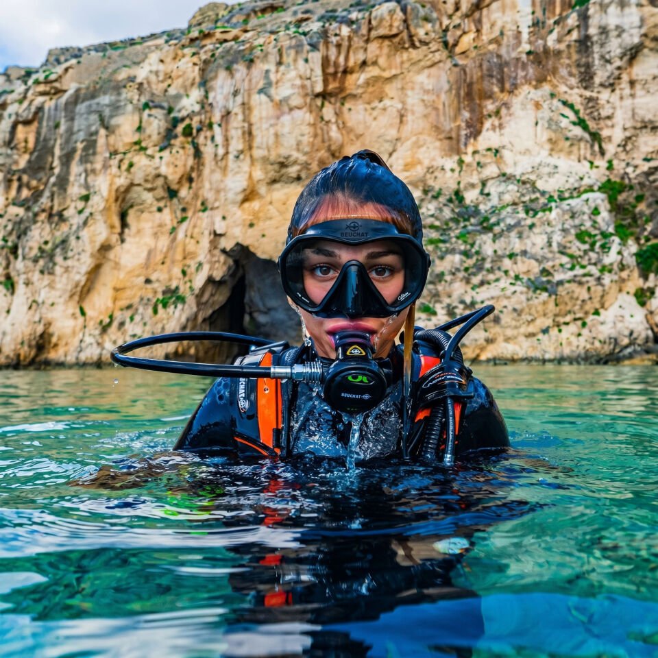 Beuchat MAXLUX S Maske Ice Blue