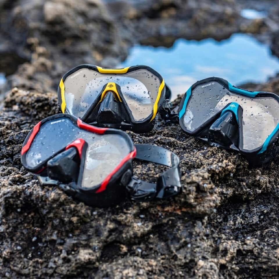 BEUCHAT MAXLUX EVO Maske Siyah-Mavi