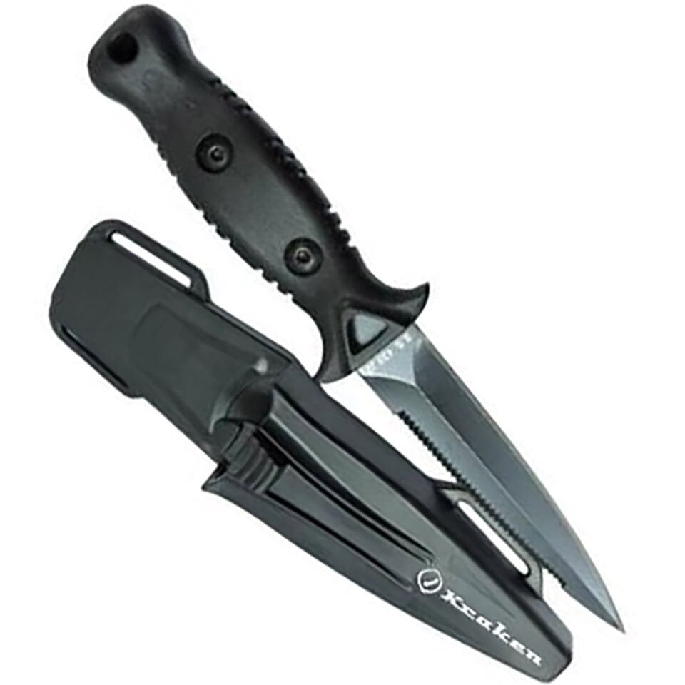 Kraken KN34B 22cm Siyah Çelik Dalış Bıçağı