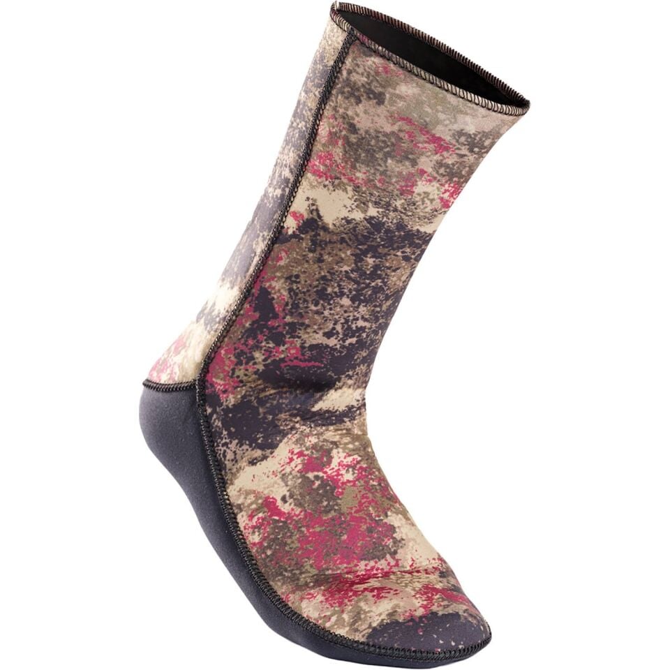 Apnea 3mm İçi Dışı Jarse Kamuflaj Çorap