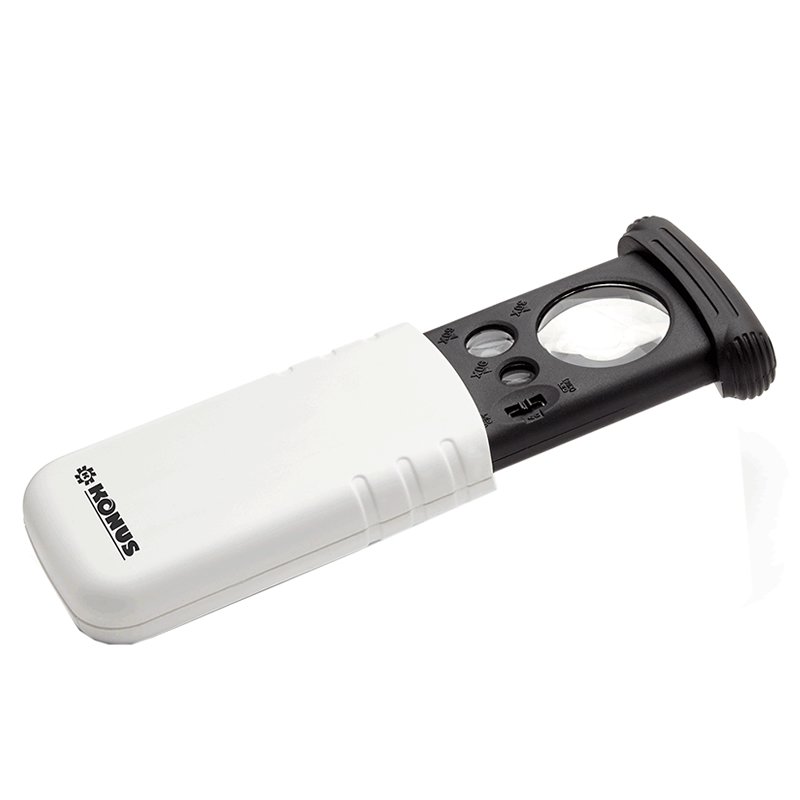 Konus Quiklens-3 10x-20x-30x 3 Ayrı Lensli Kompakt Ledli Büyüteç