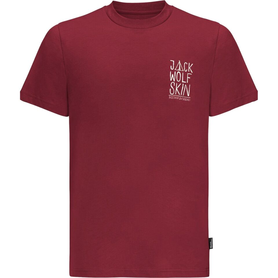 Jack Wolfskin Jack Tent Tee Erkek T-Shirt Kırmızı - L
