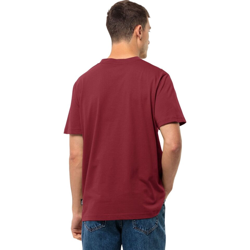 Jack Wolfskin Jack Tent Tee Erkek T-Shirt Kırmızı - L