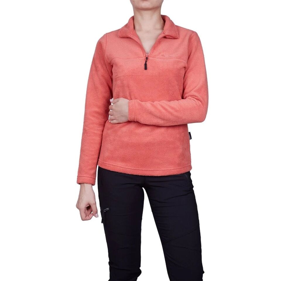Alpinist High Hill Kadın Polar SweatShirt Kiremit - XS