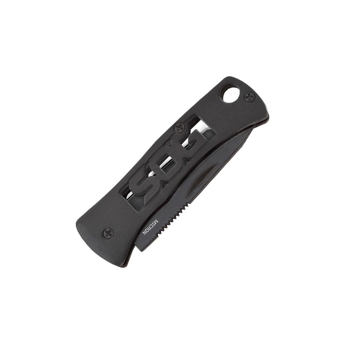 SOG Micron Black Tanto Bıçak-Anahtarlık