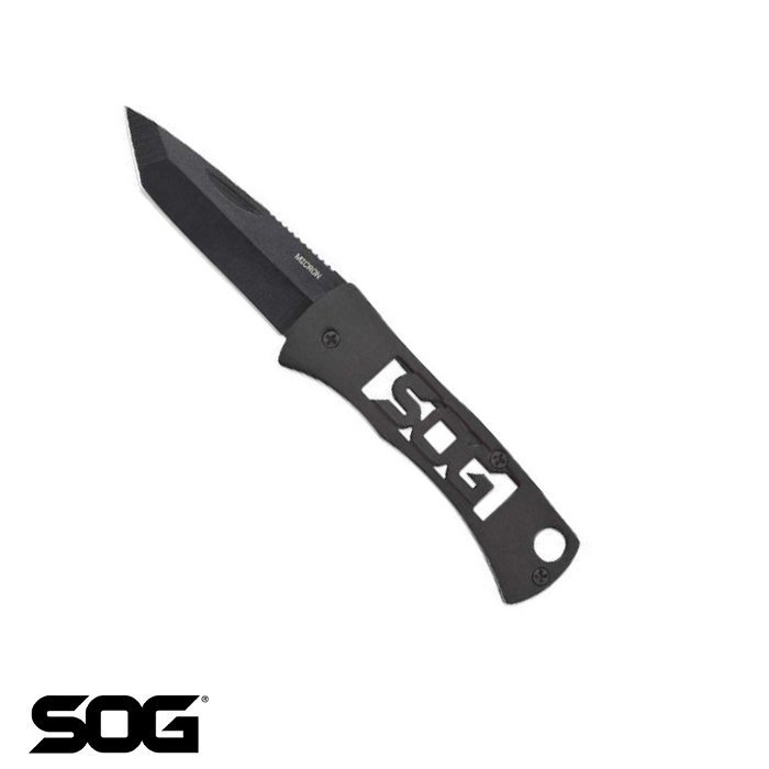 SOG Micron Black Tanto Bıçak-Anahtarlık