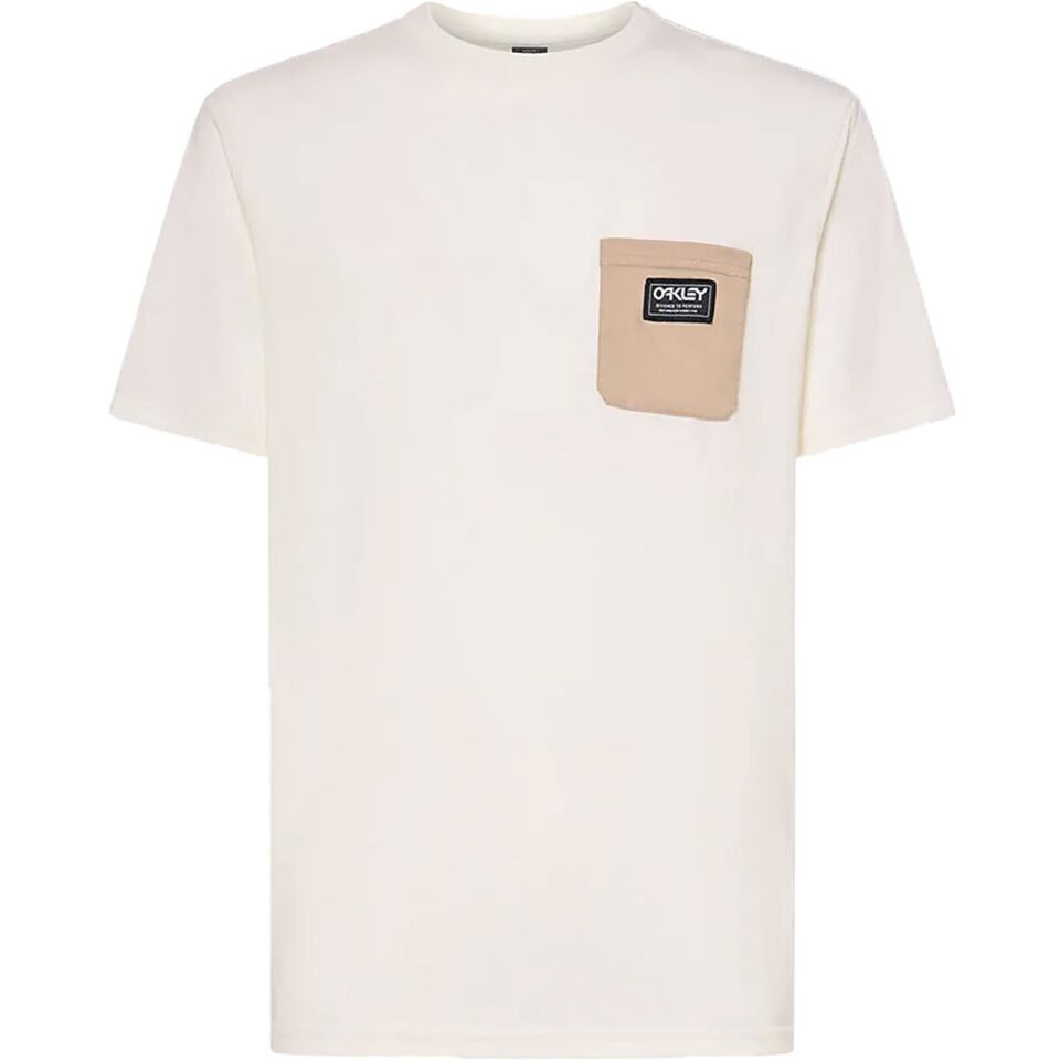 Oakley Classic B1B Pocket Tee Erkek T-Shirt Beyaz - S