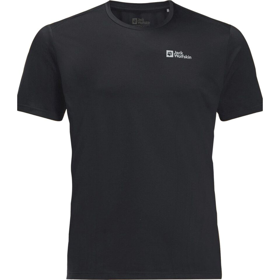 Jack Wolfskin Delgami SS Erkek T-Shirt Siyah - S
