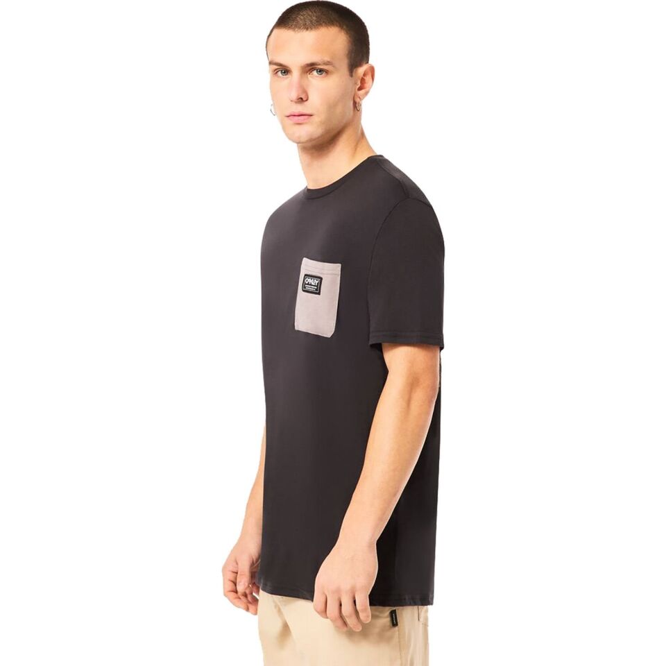 Oakley Classic B1B Pocket Tee Erkek T-Shirt Siyah - XL