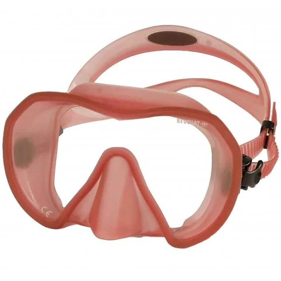 Beuchat Maxlux S Şeffaf Kırmızı Maske