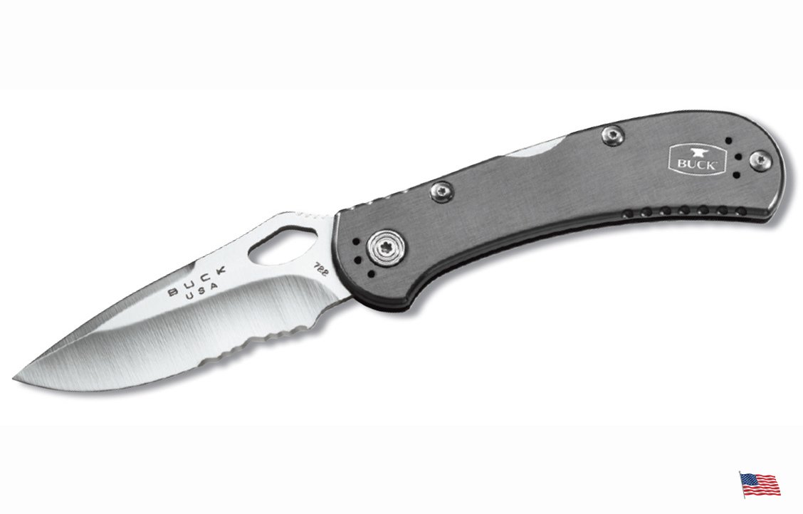 Buck (7451) 722 SpitFire Testere Ağızlı Gri Çakı