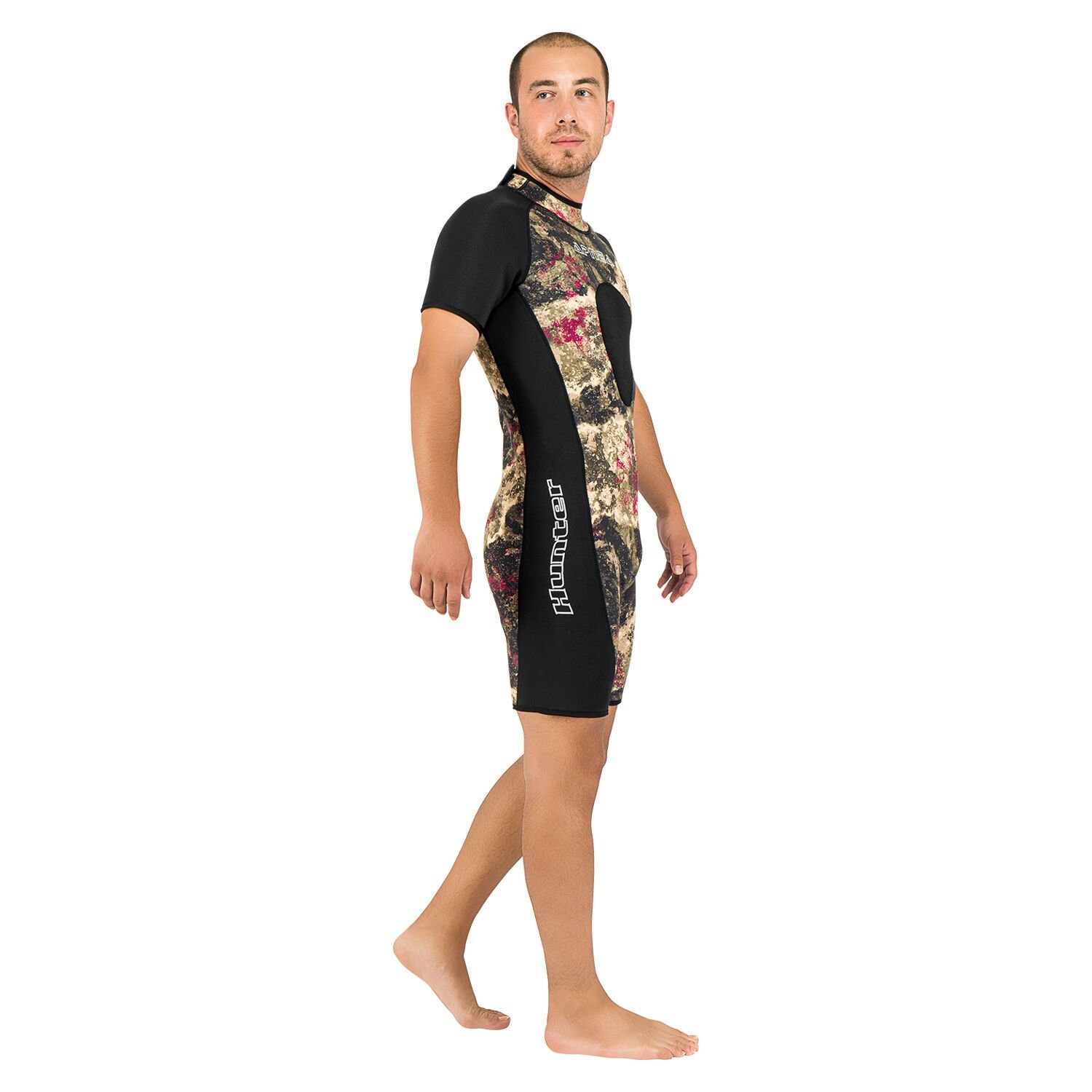 Apnea Hunter Avcı 3mm Shorty Kamuflaj 2XL