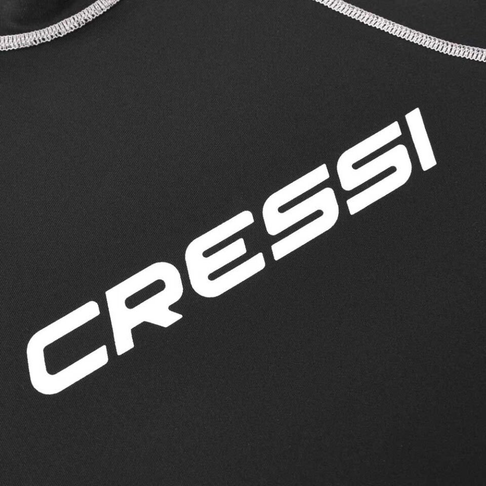 Cressi Rash Guard Lady Kısa Kollu T-Shirt BLACK-WHITE - NO:1 - XS