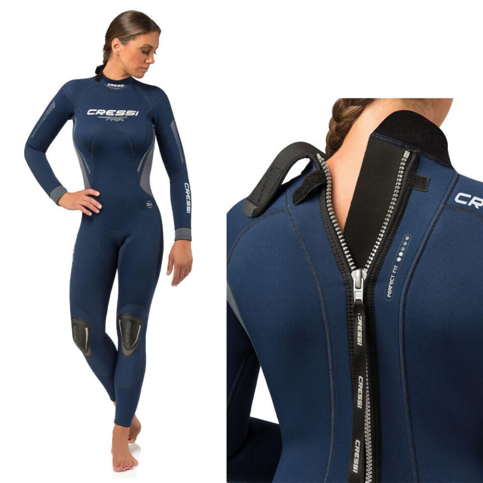 Cressi Fast Lady Dalış Elbisesi BLUE - 3MM - M