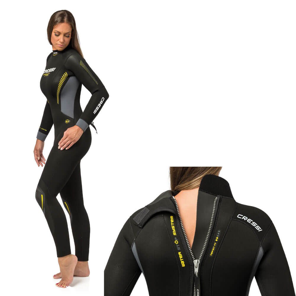 Cressi Fast Lady Dalış Elbisesi BLACK - 5MM - S