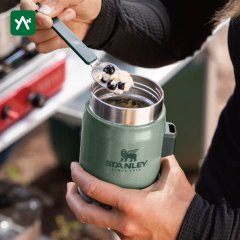 Stanley Klasik Paslanmaz Çelik Yemek Termosu Kaşıklı 0,40 LT Stanley The Legendary Food Jar + Spork 14OZ / 0.4L