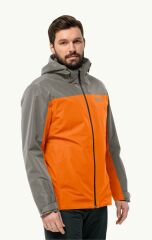 Jack Wolfskin Taubenberg 3in1 Erkek Ceket TURUNCU - GRI - XL