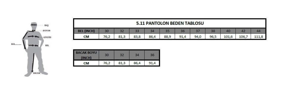 5.11 TACTICAL PANTOLON KHAKI 30X30
