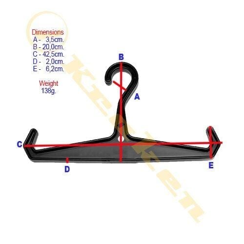 Kraken Plastik Kalın Tip Askı Sarı