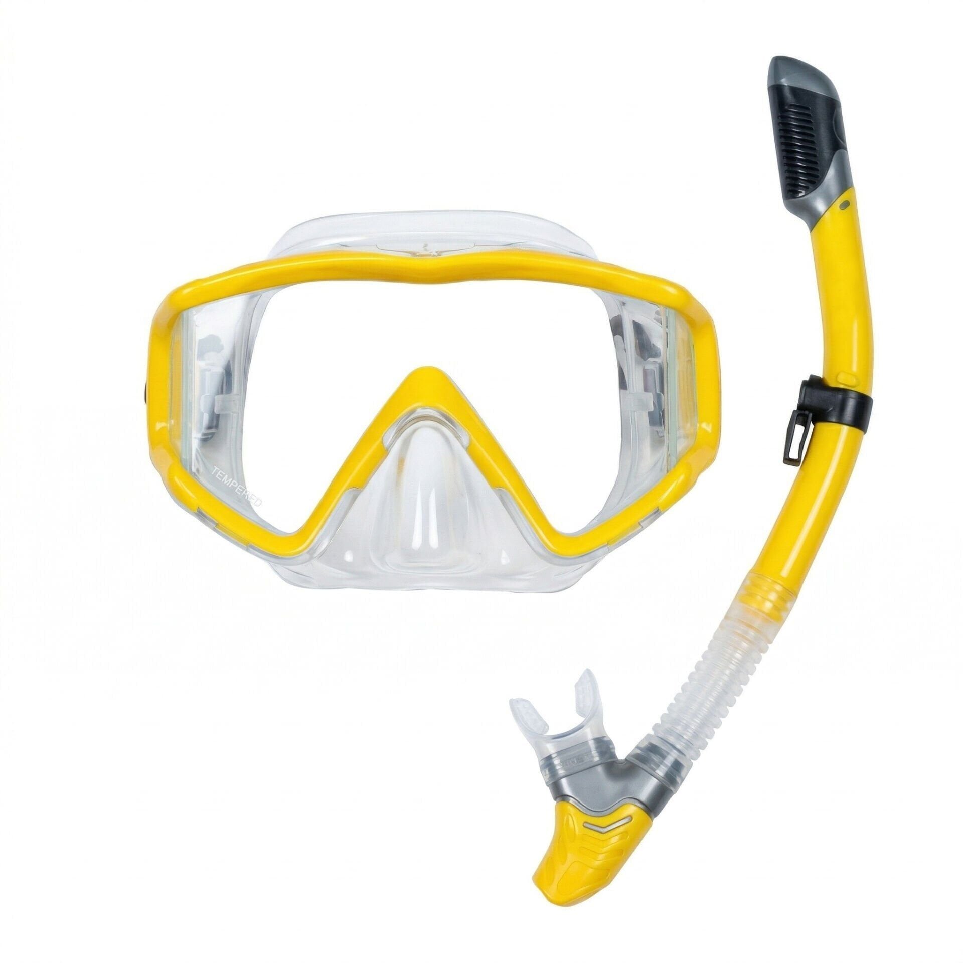 Subzero Code Maske Şnorkel Set - Sarı/Şeffaf