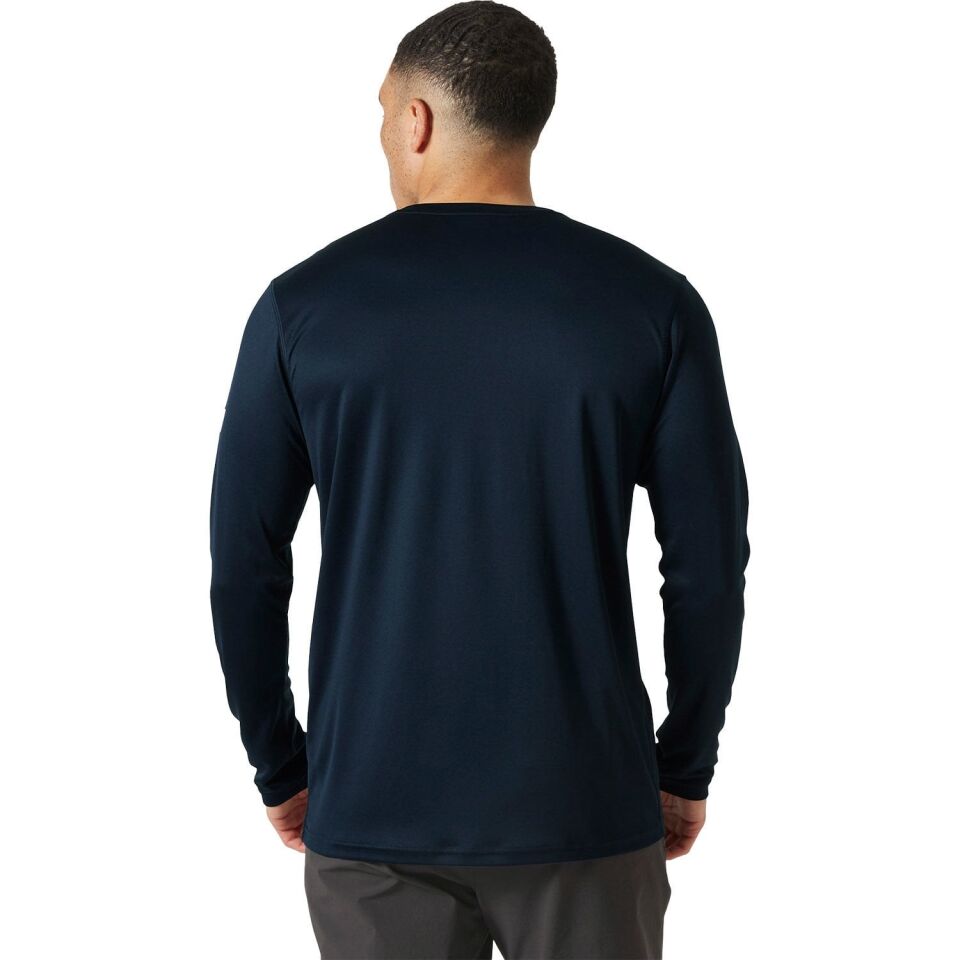 Helly Hansen Tech Crew LS UV 2.0 Erkek T-Shirt Lacivert - S