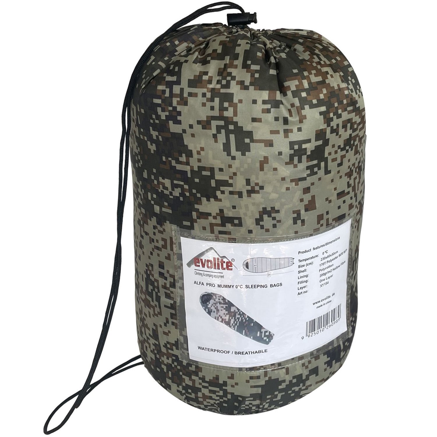 Evolite Alfa Pro Camo Uyku Tulumu