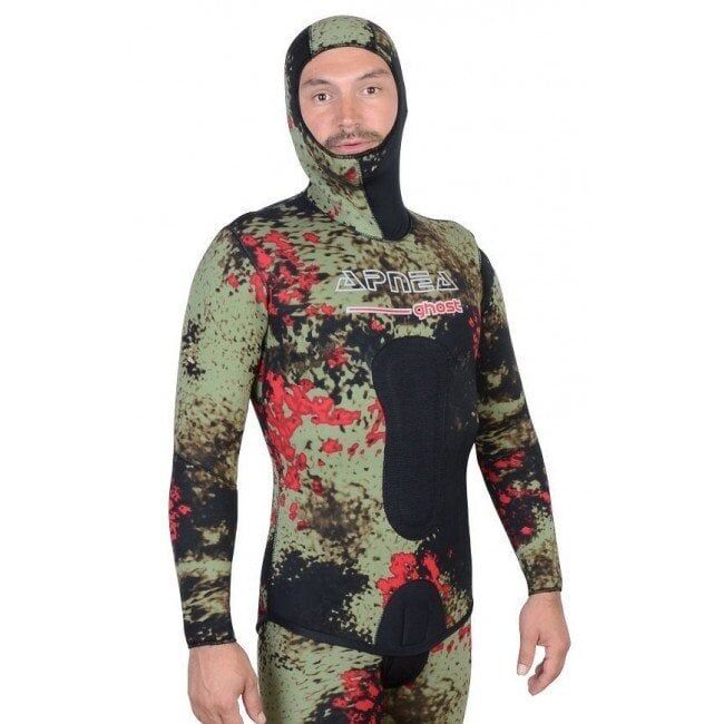 Apnea Ghost 5mm Zıpkıncı Dalış Elbisesi Kamuflaj 3XL