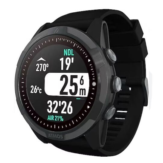 Atmos Mission2 Dalış Bilgisayarı Siyah