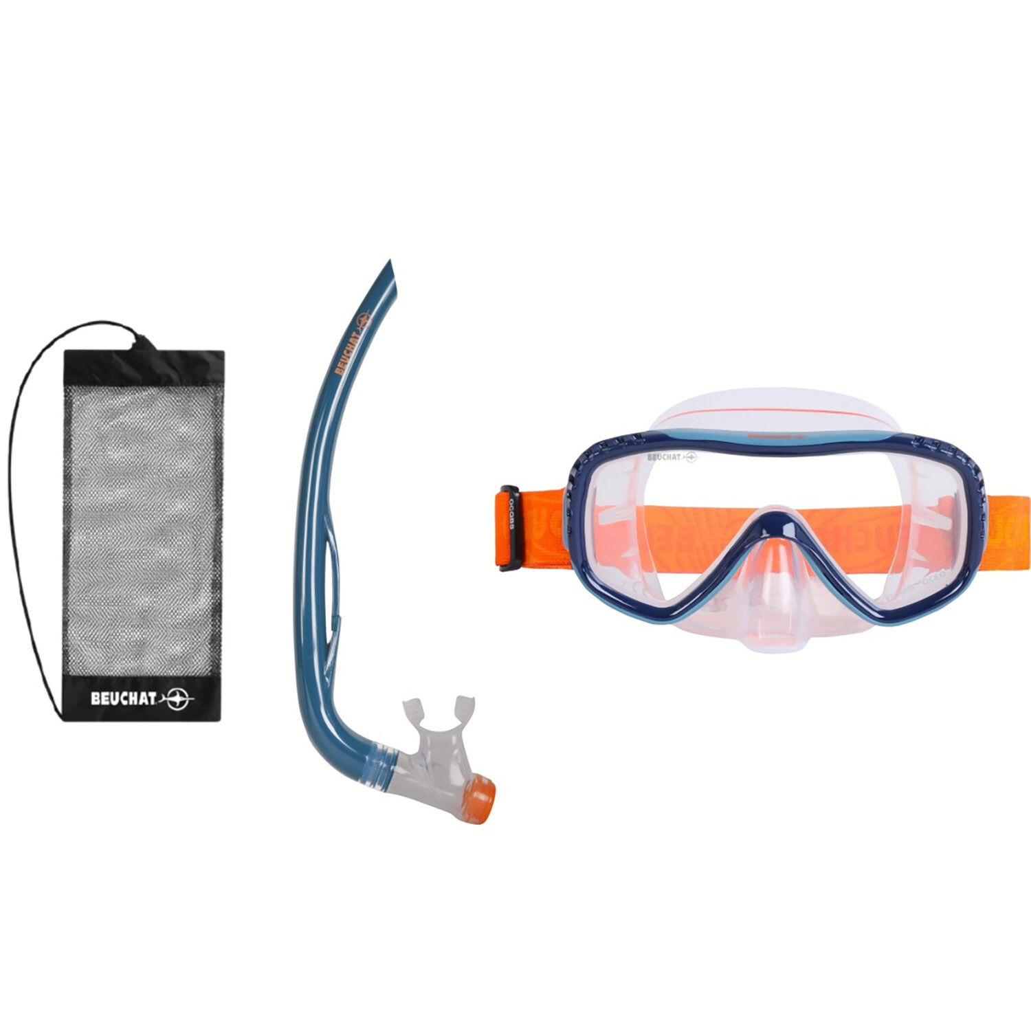 Beuchat Ocea Set Maske Şnorkel Set - Spring Blue