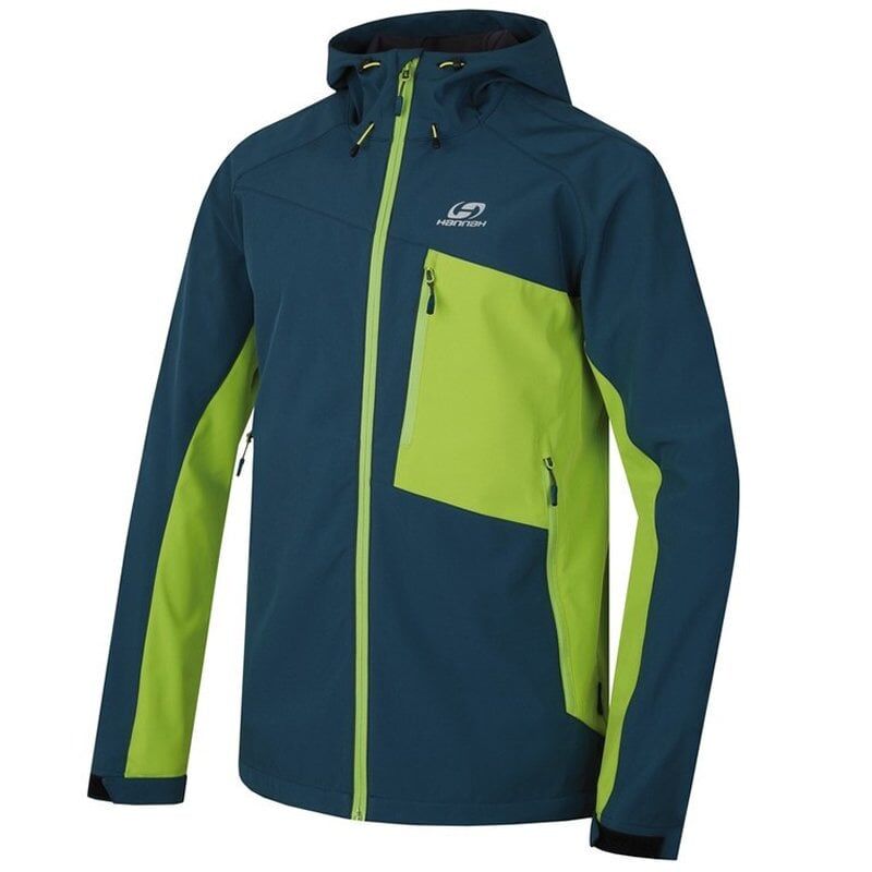 Hannah Shafer Lite Erkek Softshell Mont Ultra Light XXXL - Mavi-Yeşil