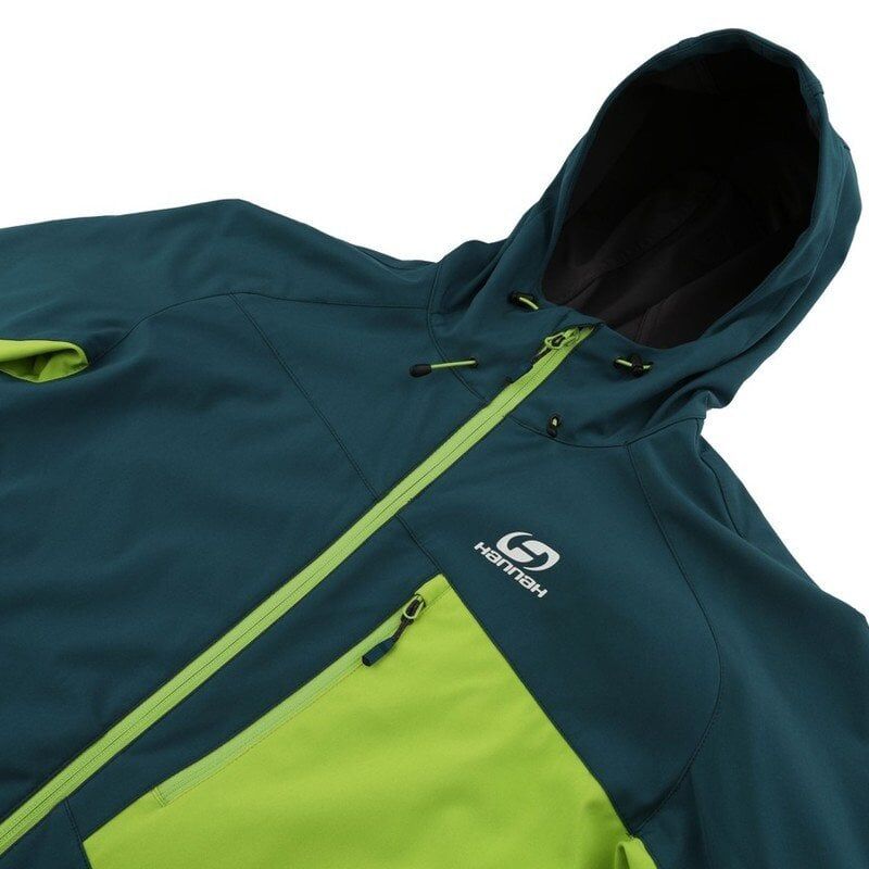 Hannah Shafer Lite Erkek Softshell Mont Ultra Light XXXL - Mavi-Yeşil